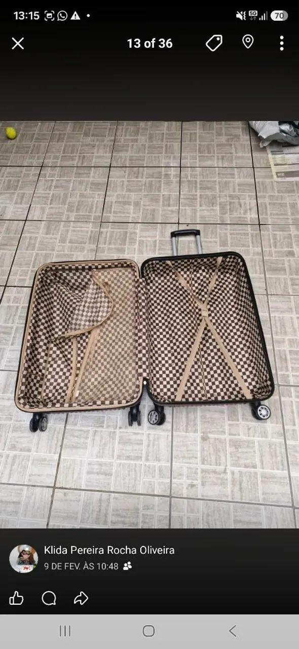 Vendo duas malas. 600 reais as duas. - Foto 4