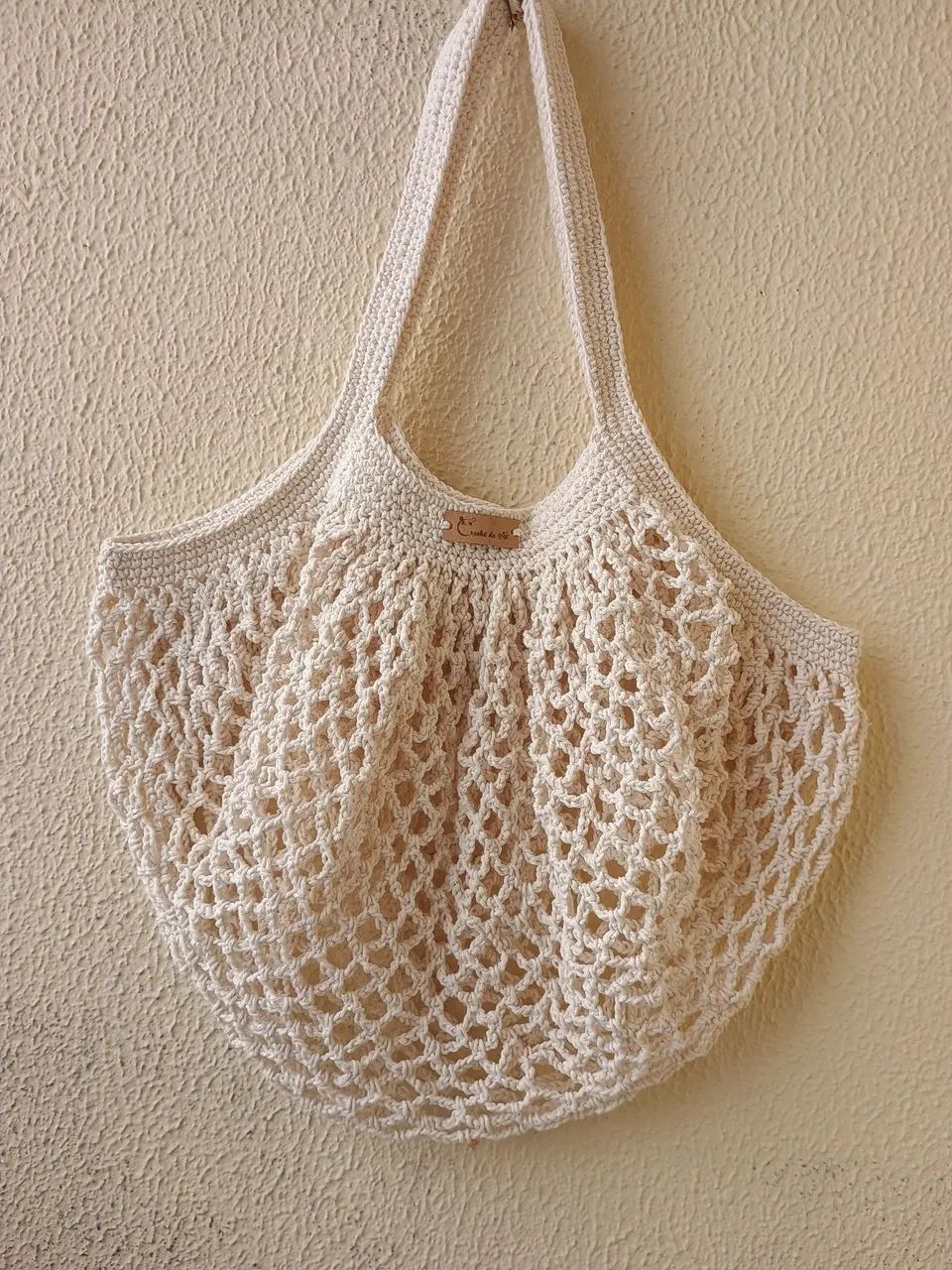 Bolsa rede de crochê  - Foto 4