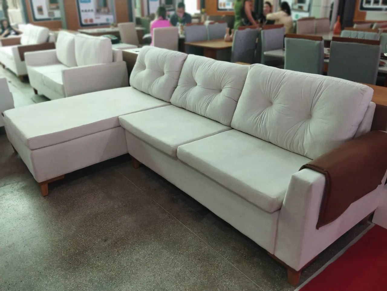 Sofa Com Deckr e Chaise Living Bare - Novo e embalado!!