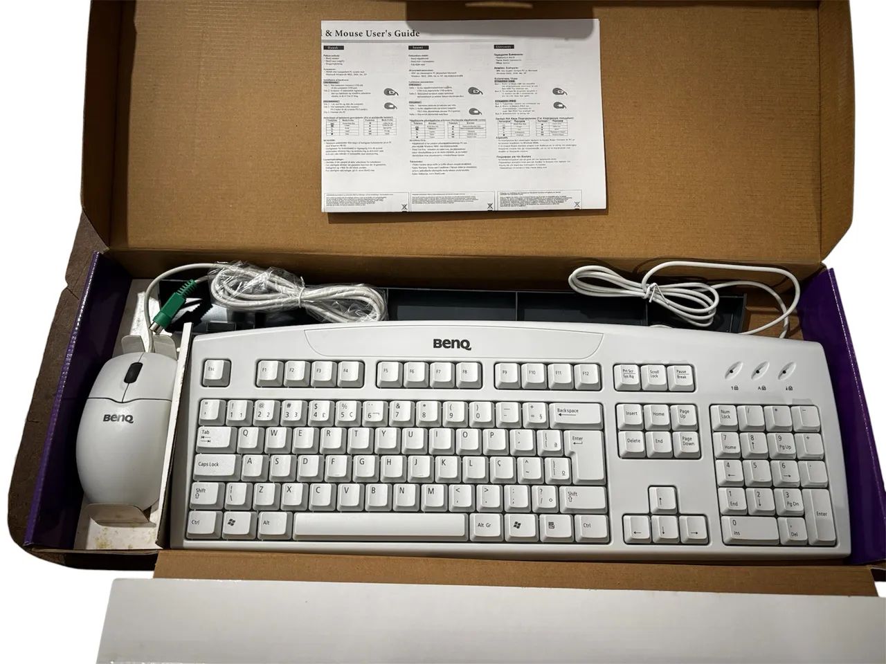 Kit teclado e mouse PS2 Benq L-100P novo - Foto 4
