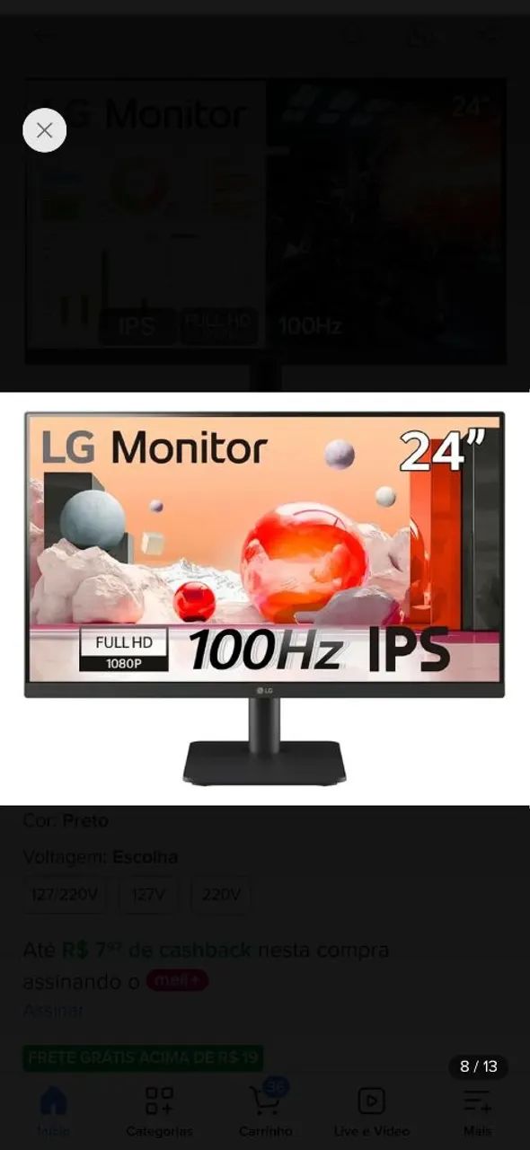 Monitor LG 24 polegadas - Foto 3