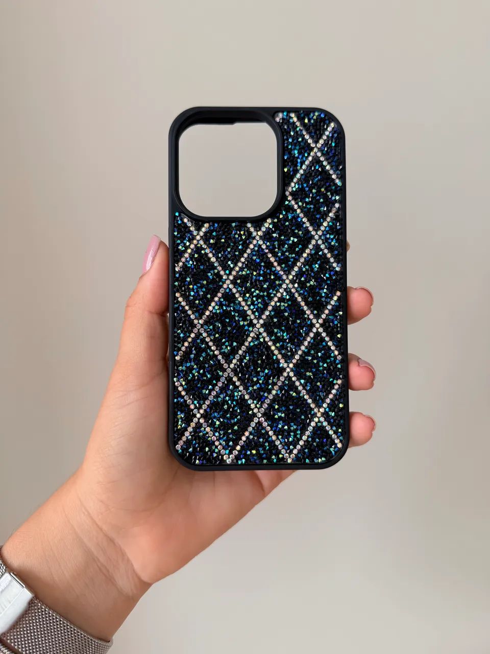 Capinha iPhone com Strass Brilhante Luxo (Nova / Sem Uso) - Foto 2
