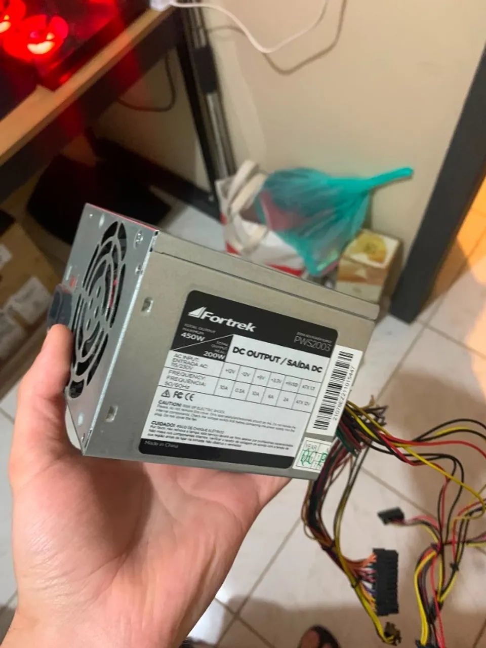 Fonte Fortrek 450W PWS2005 - Funcionando bem - Foto 3