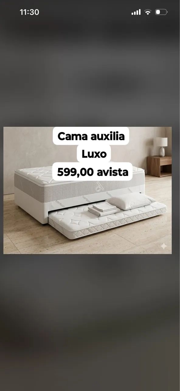 Cama auxiliar luxo 
