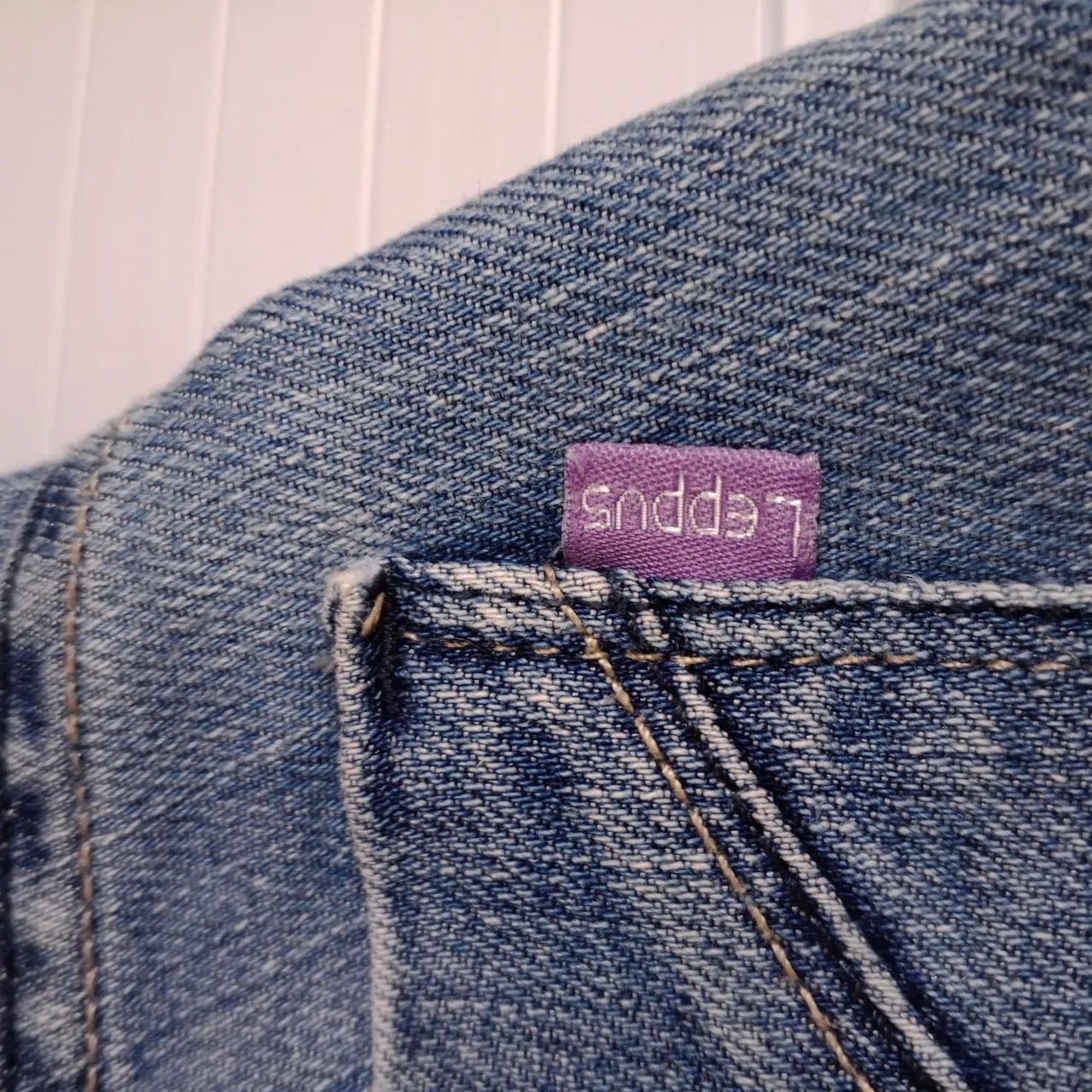 Calça jeans feminina calça jeans azul usada  - Foto 5