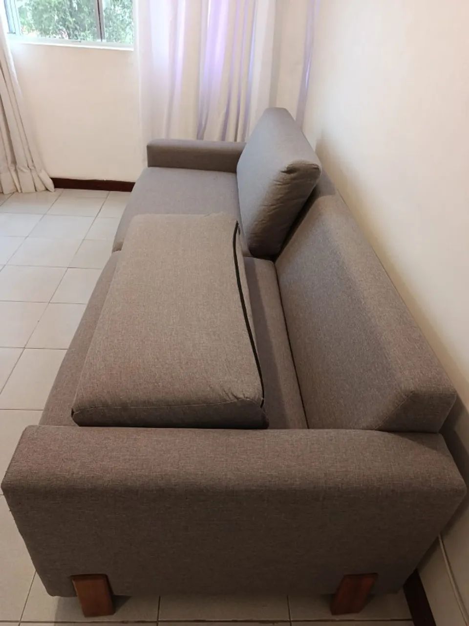Sofá cinza 4 lugares - Foto 5