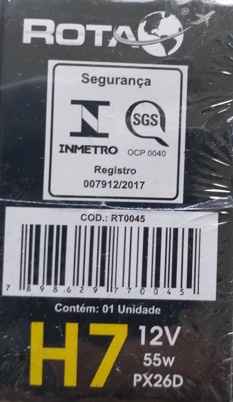 Par de lâmpada H7 para farol - Foto 2