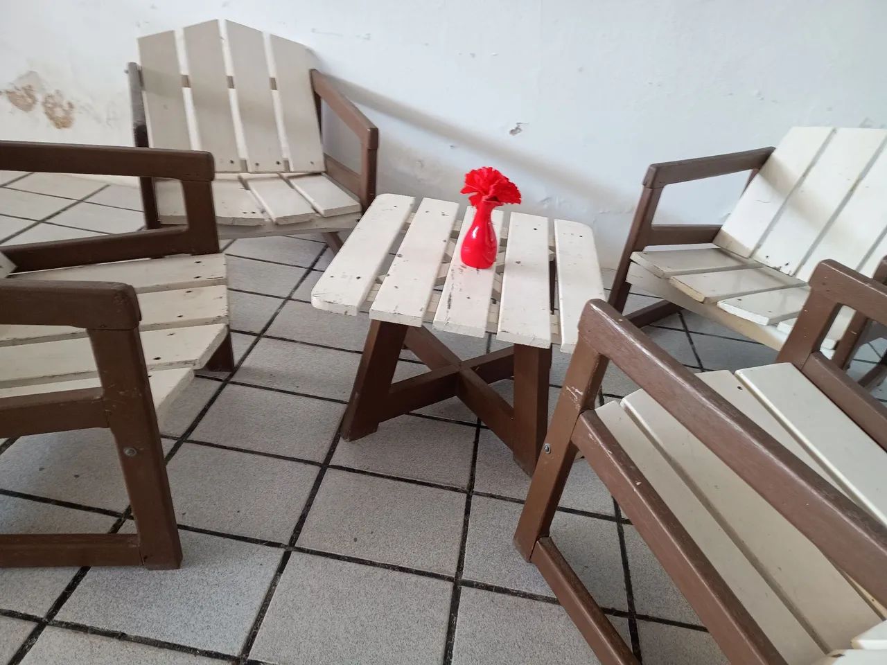 Conjunto de terraço de madeira - Foto 4