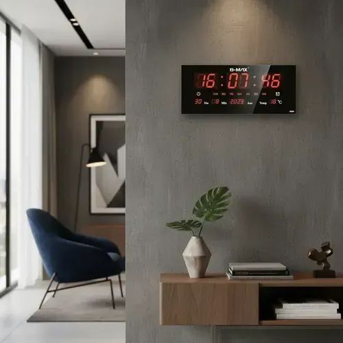 Relógio De Parede Led Digital B-max 