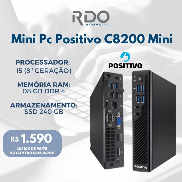 PC Psoitivo C8200 Intel Core i5 08gb RAM DDR4
