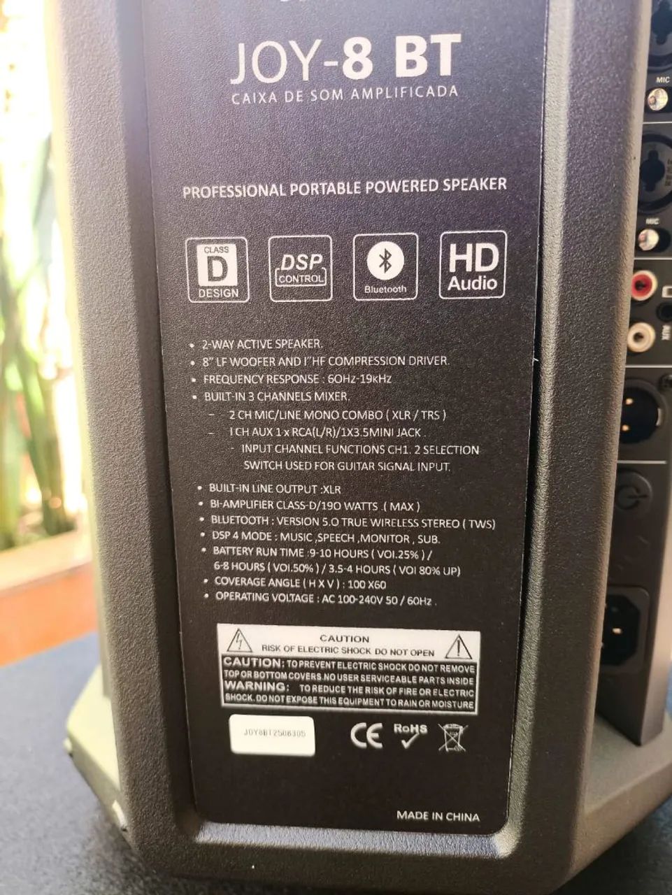 KADOSH JOY 8 BT ? SOM PROFISSIONAL E PORTÁTIL - Foto 4