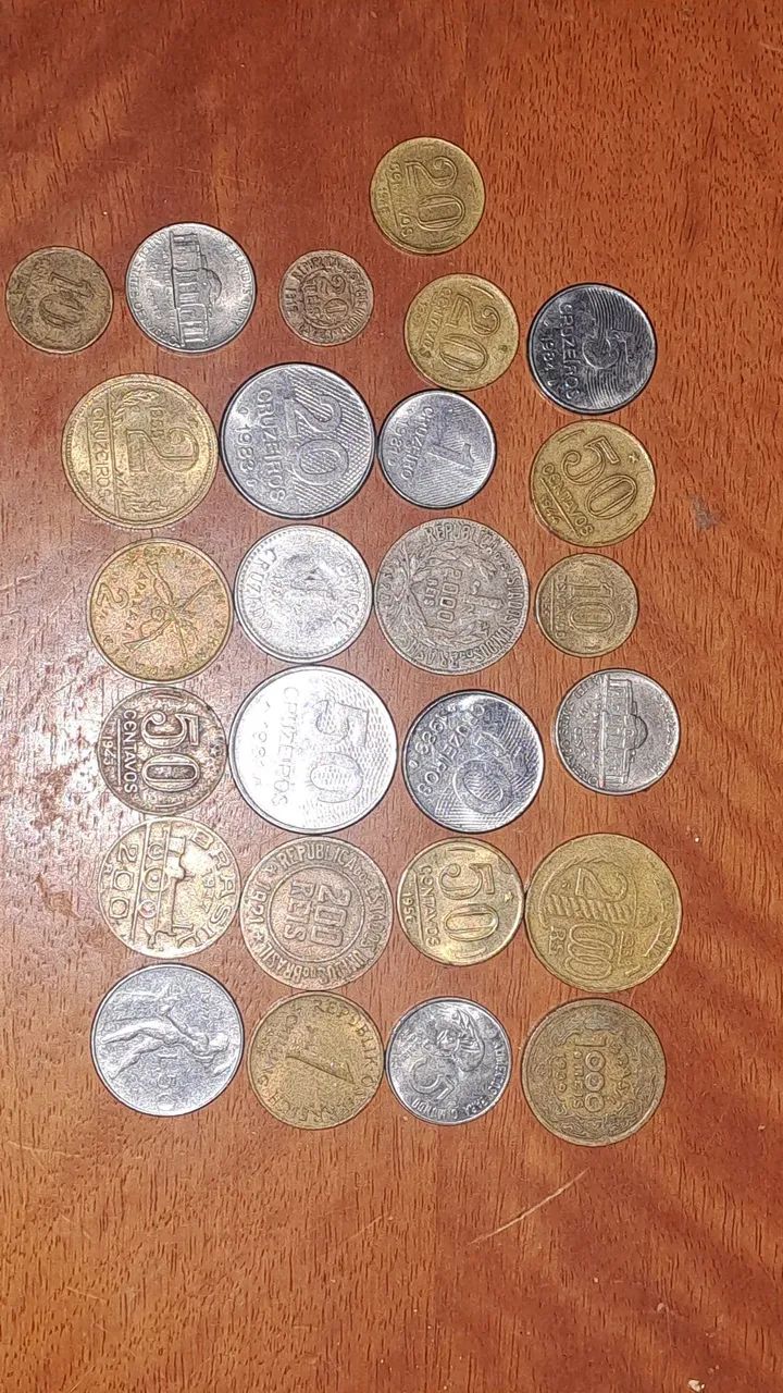 Lote de moedas antigas do meu bisavô