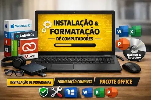 FORMATAÇÃO E SUPORTE PARA PC E NOTEBOOK