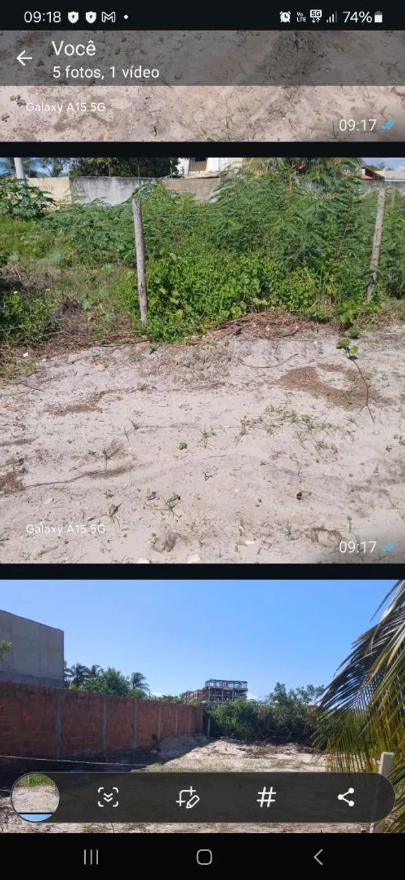 Terreno na aruana próximo a praia e condominios de luxo