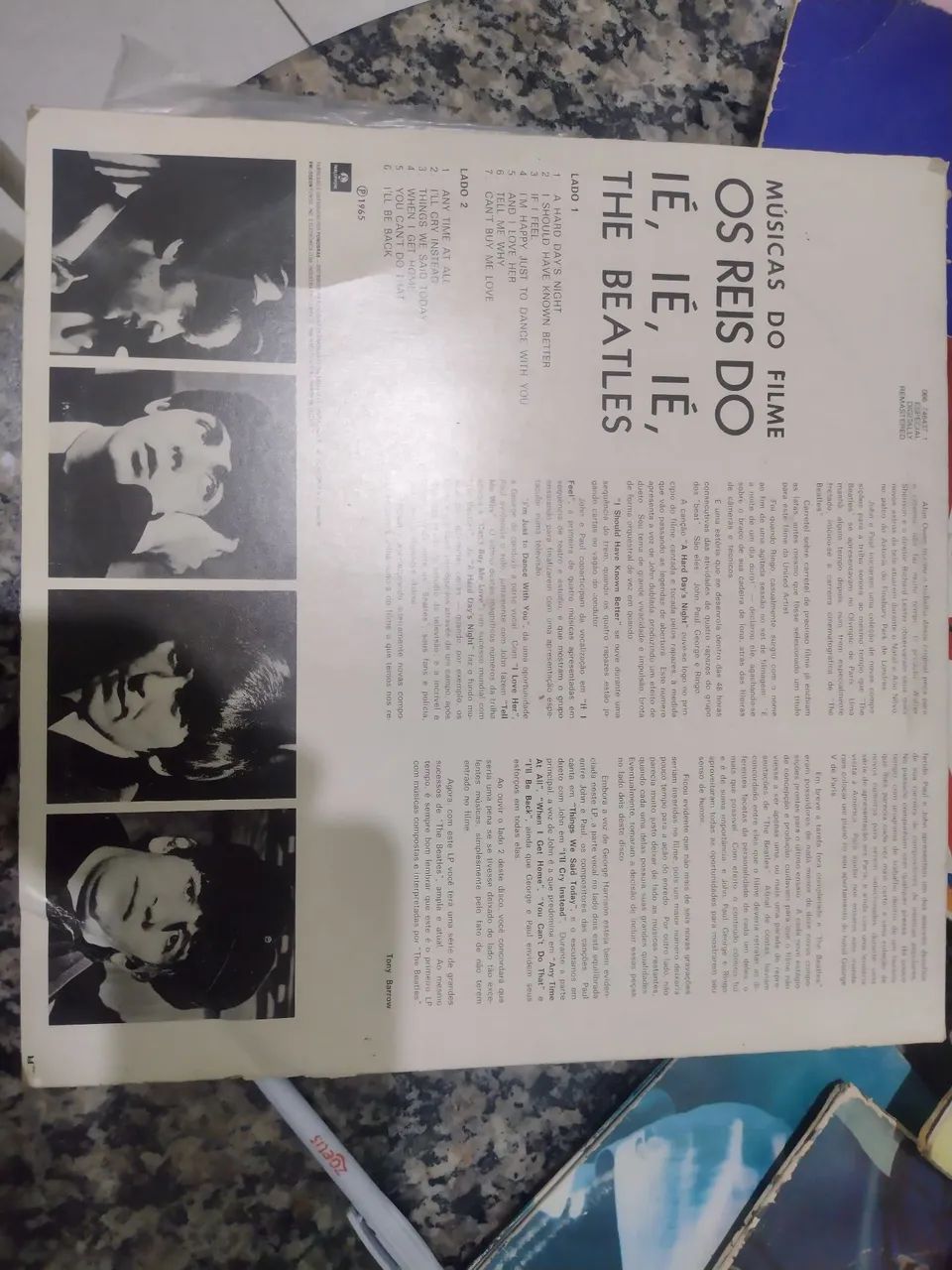 Vinil dos Beatles A Hard day's night  - Foto 2