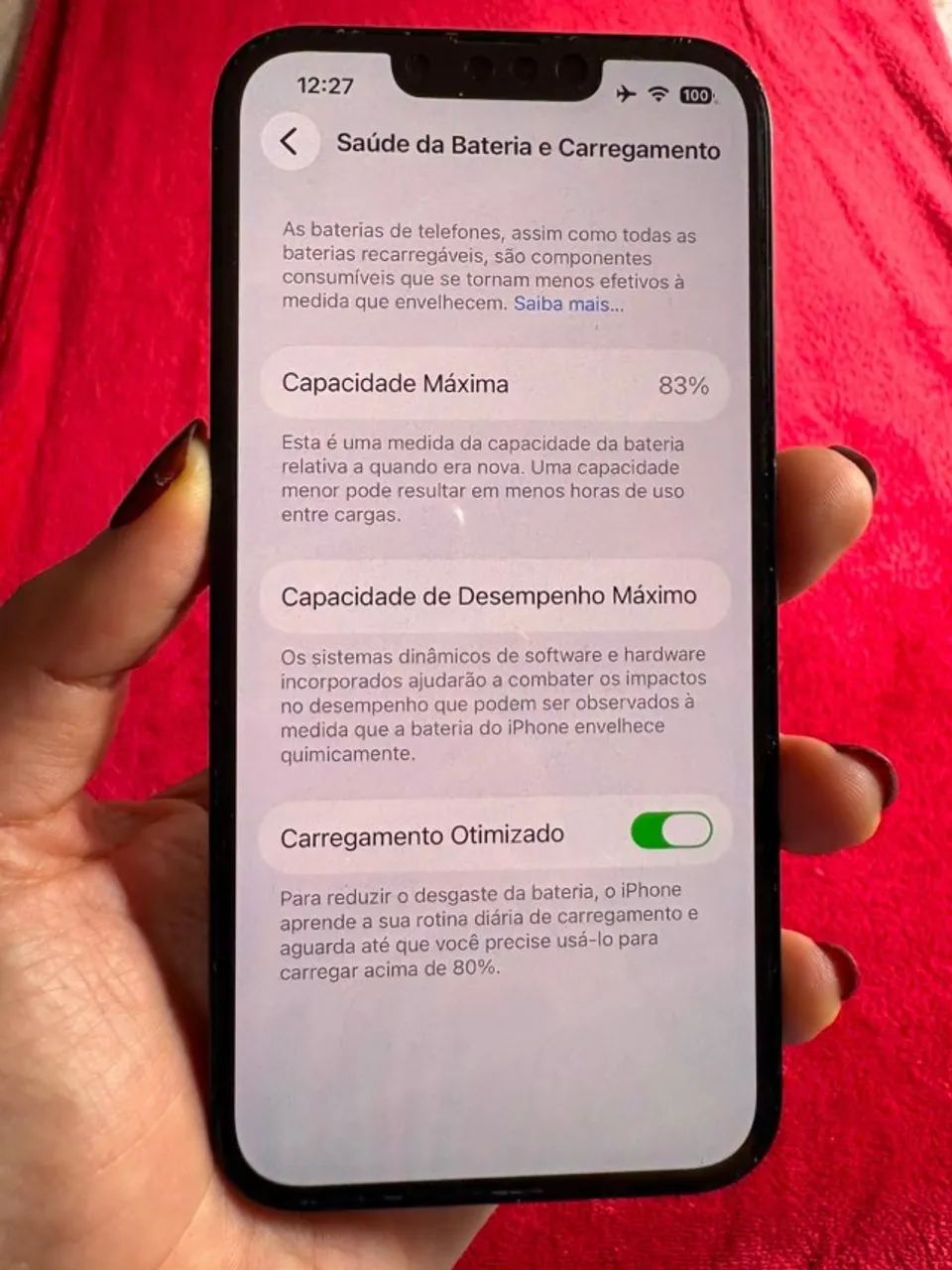 iPhone 13 Meia-noite 256GB Usado - Foto 5
