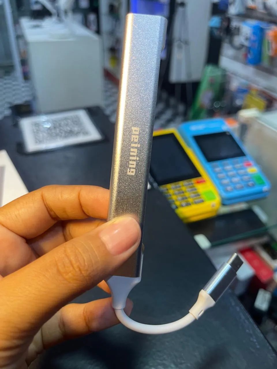 Hub Usb Tipo C Com Suporte A Hdmi 4k 5 Em 1 - Peining - Foto 2