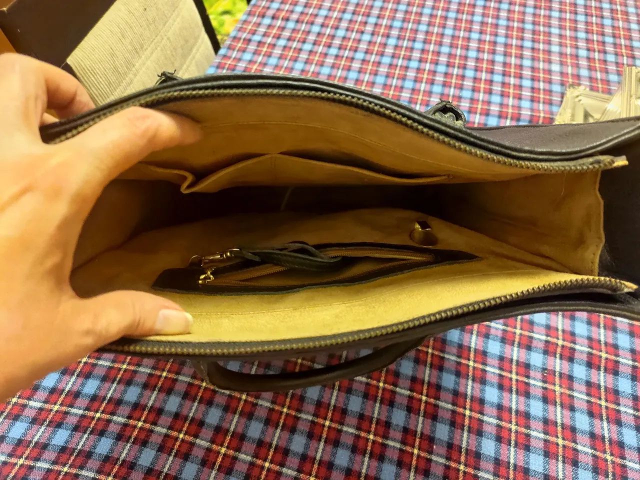 Bolsa em couro legítimo  - Foto 3