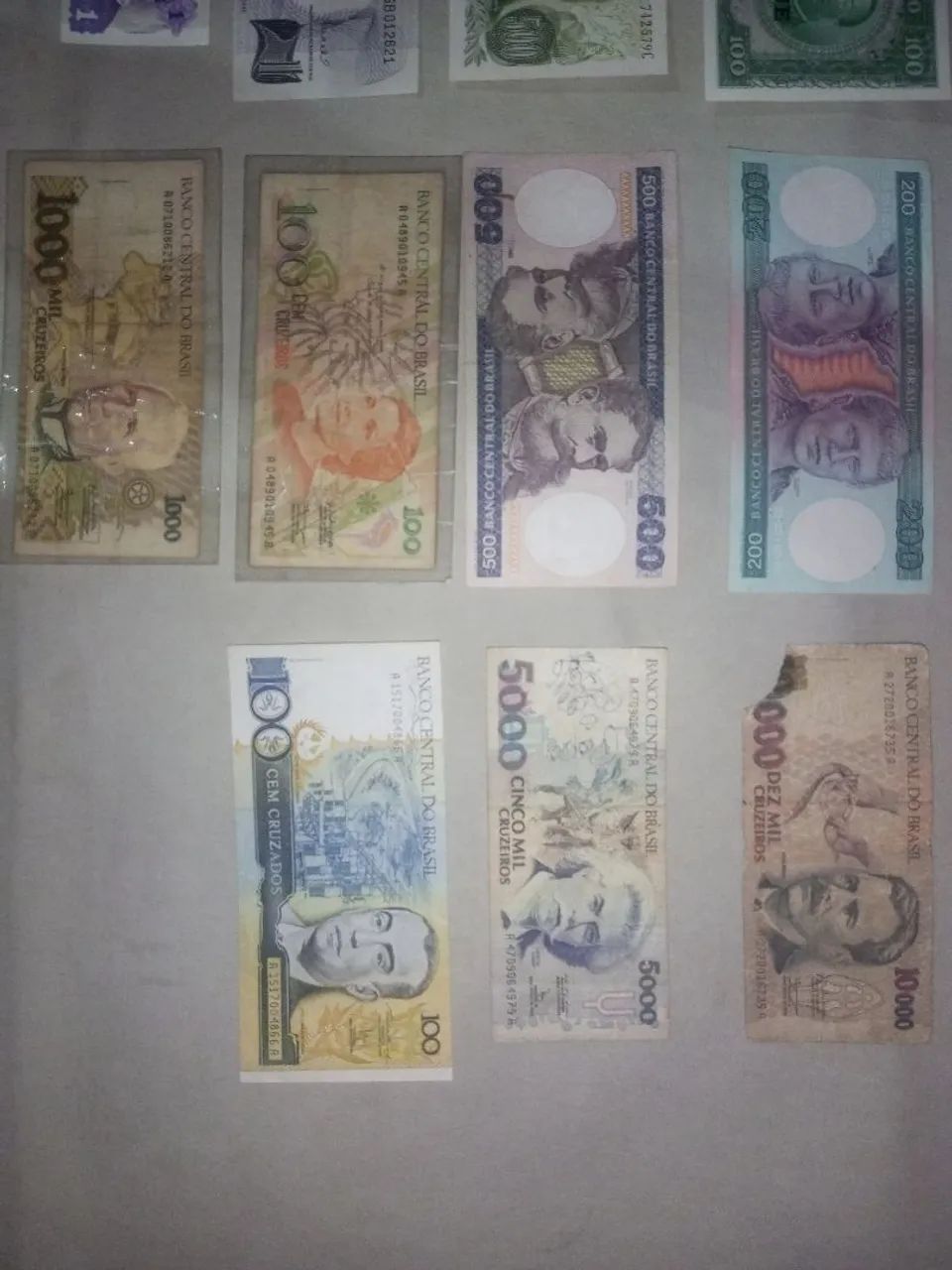 Cédulas antigas em ótimo estado/ cruzado e cruzeiro, etc./ saco protetor incluso - Foto 3