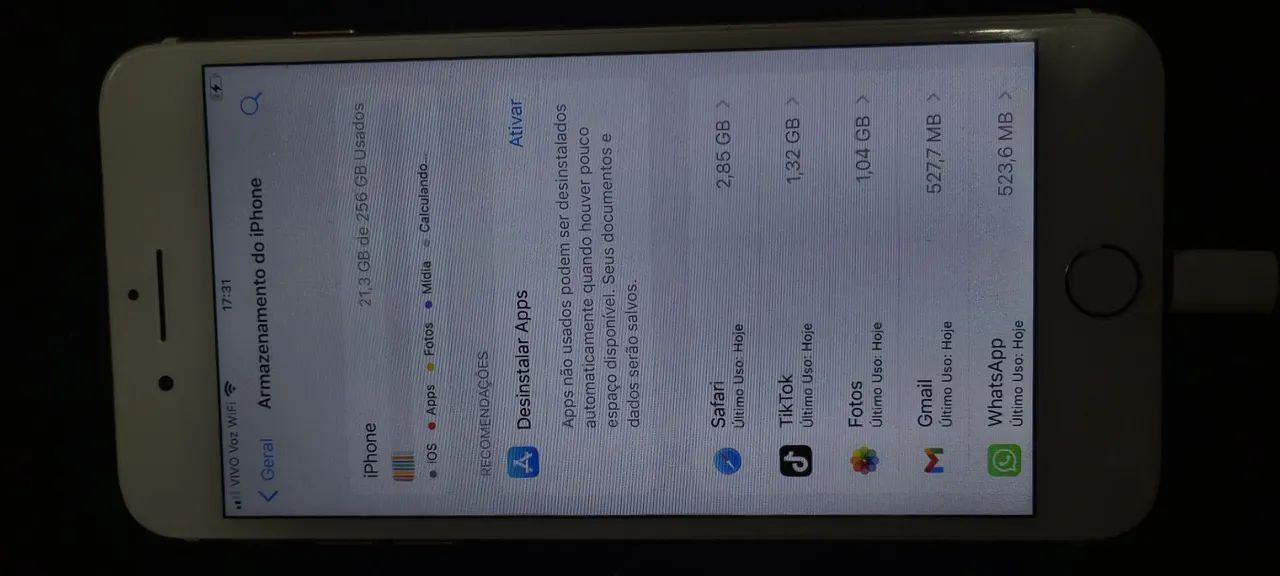 V/T iPhone 7 plus 256g 100% - Foto 3