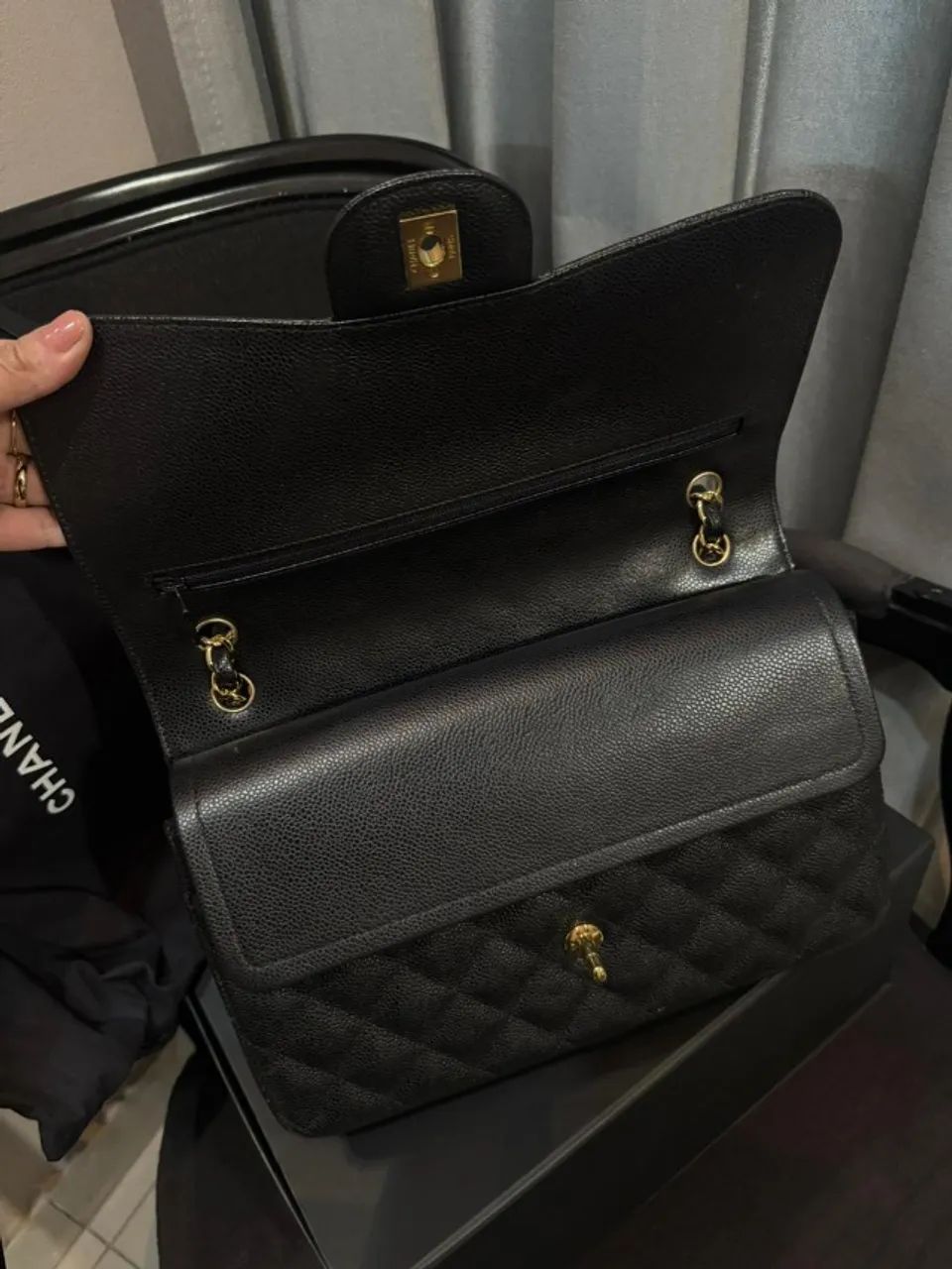 BOLSA CHANEL CLASSIC FLAP JUMBO - ORIGINAL  - Foto 3