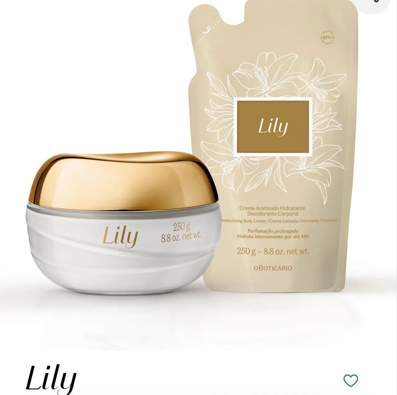 Hidratante Lily + Refil 