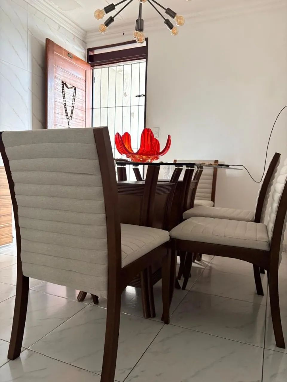 Mesa de jantar, seis cadeiras  - Foto 5
