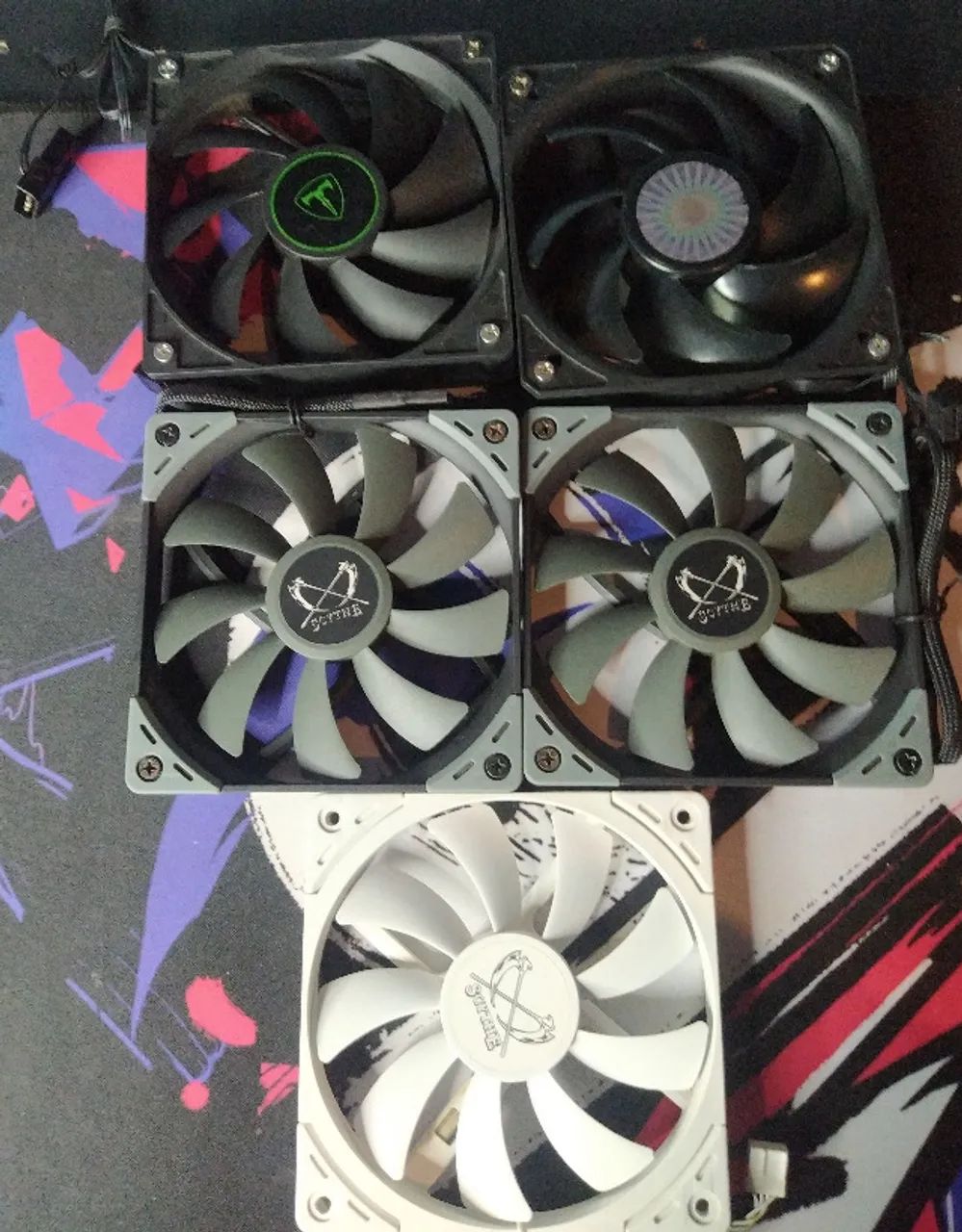 15X Ventoinhas fans variadas + acessórios  - Foto 3