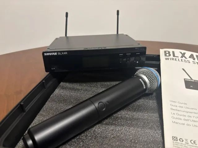 Microfone Sem Fio Profissional Shure Blx24/sm58 M15