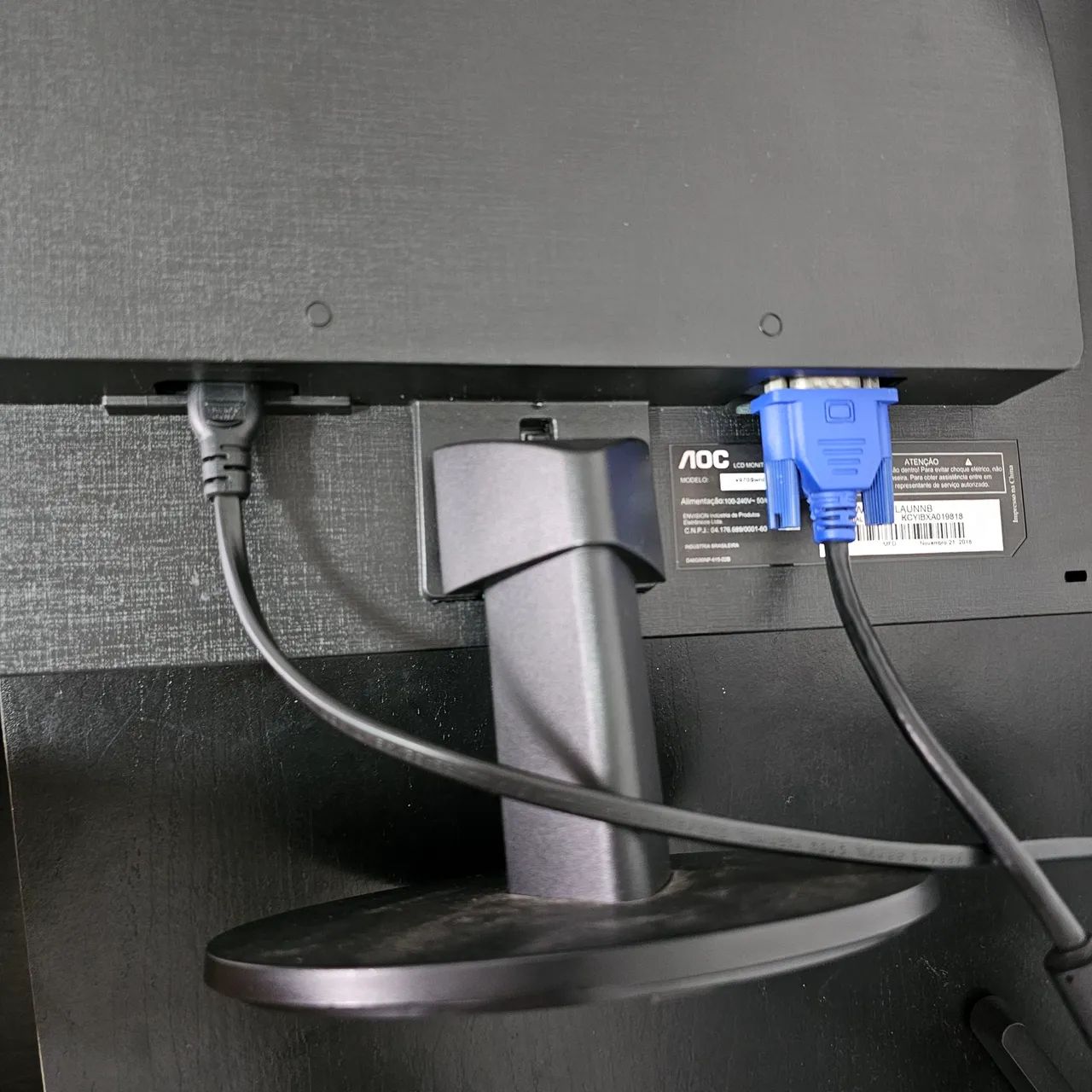Monitor AOC E970SW 18,5 Widescreen LED VGA HD - Foto 5