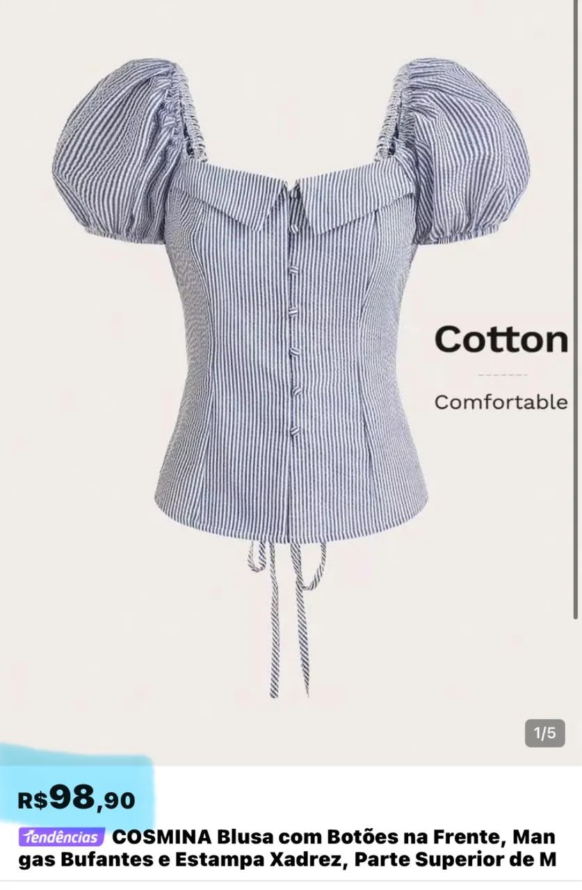 Blusa cotton SHEIN 