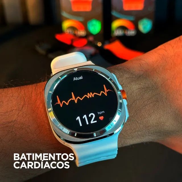 Relógio Smartwatch Esportivo Redondo Microwear Su01  Corrida Strava GPs - Foto 6