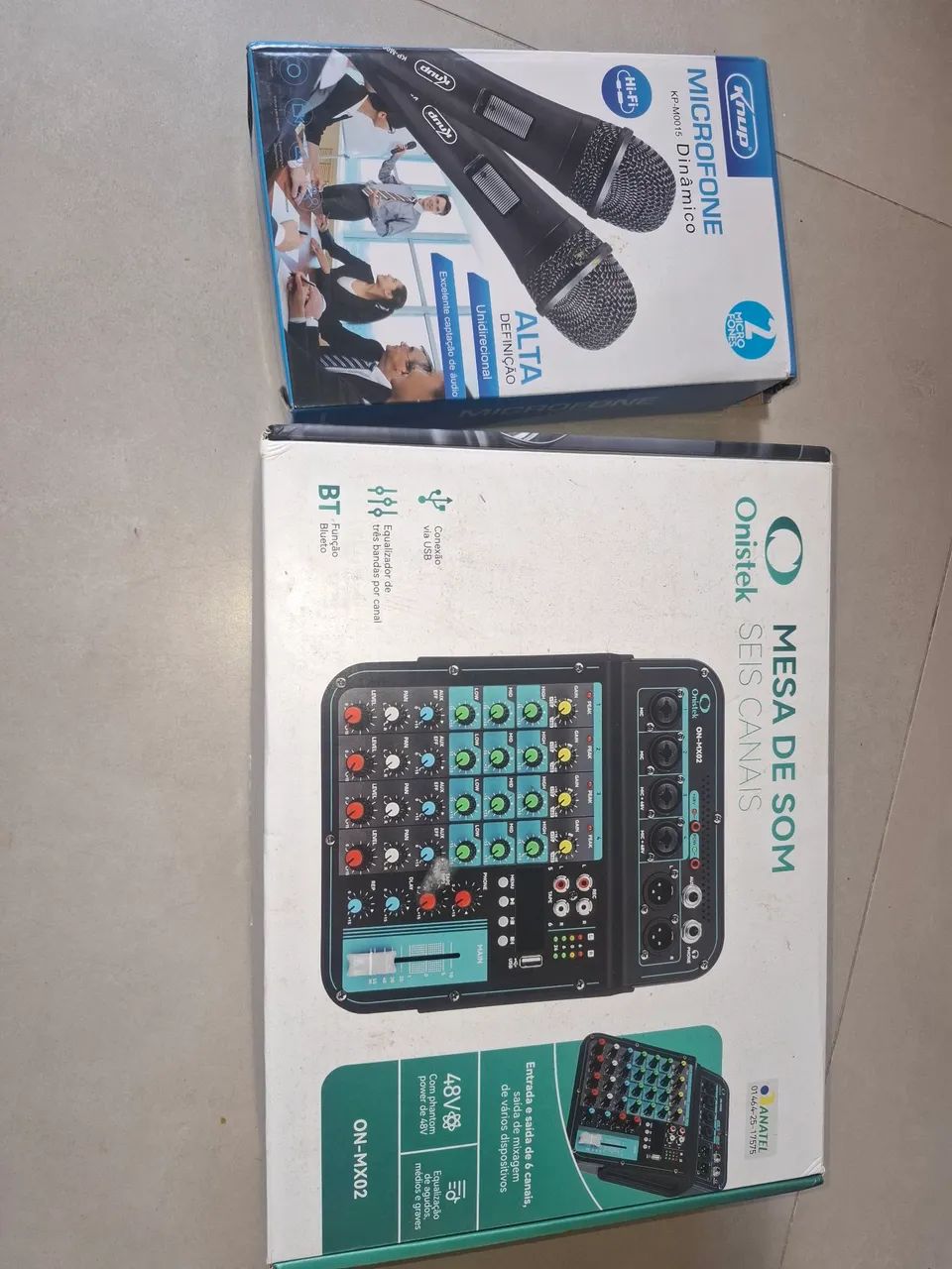 Mesa de som c/ microfones - Foto 5