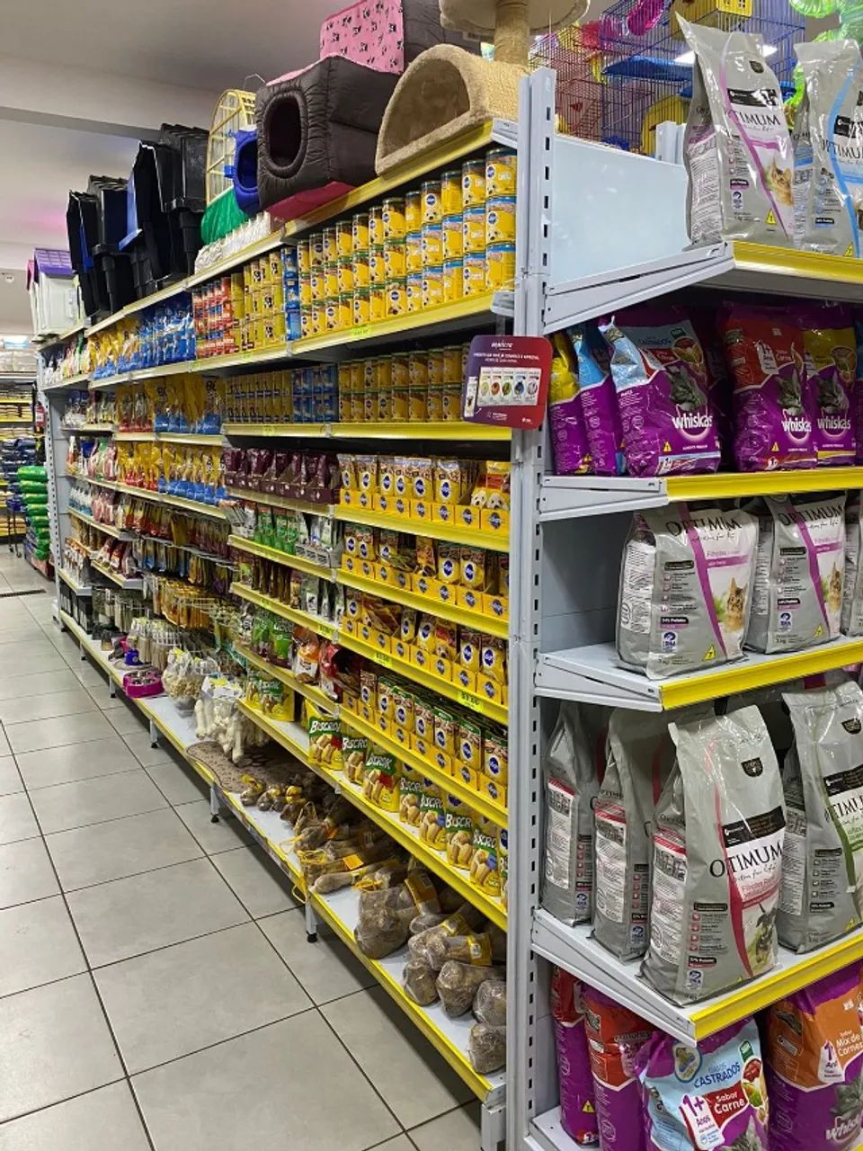 gôndolas  pets shopping  com porta palhete  - Foto 3