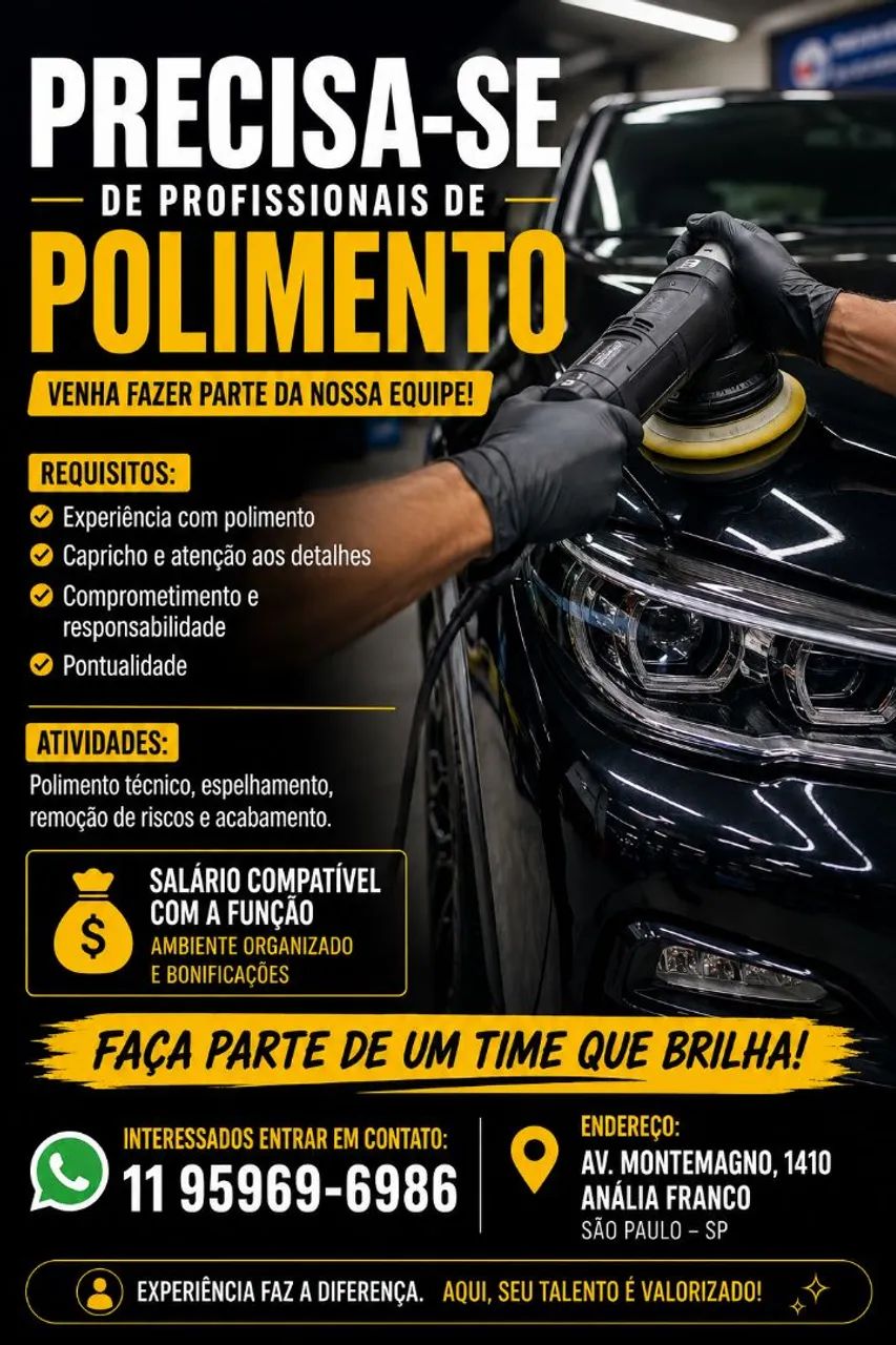 Precisa se polidor automotivo