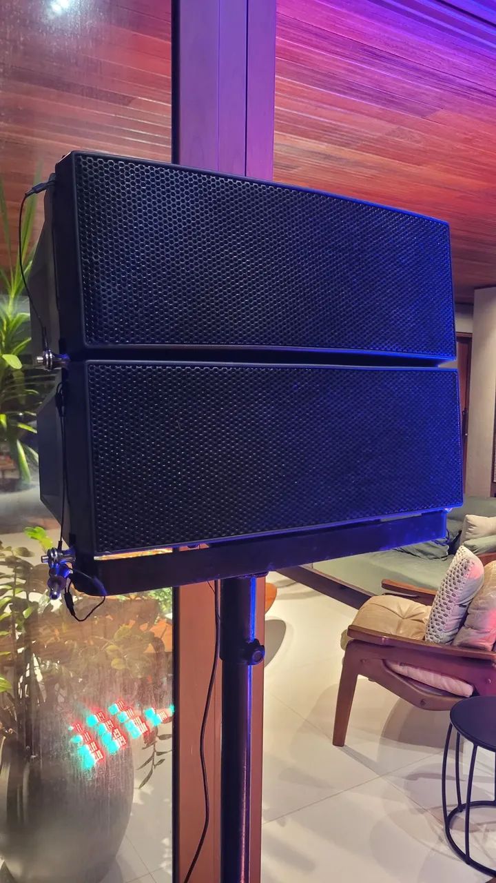 Som profissional - Par de colunas LINE Array - Foto 5