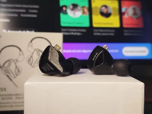 RBJ-kz　　3箱 NOVO) Fone de ouvido KZ ZVX - Fones de Ouvido - Guarani, Novo