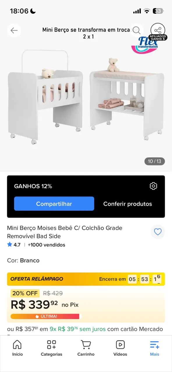 Berço infantil  - Foto 3