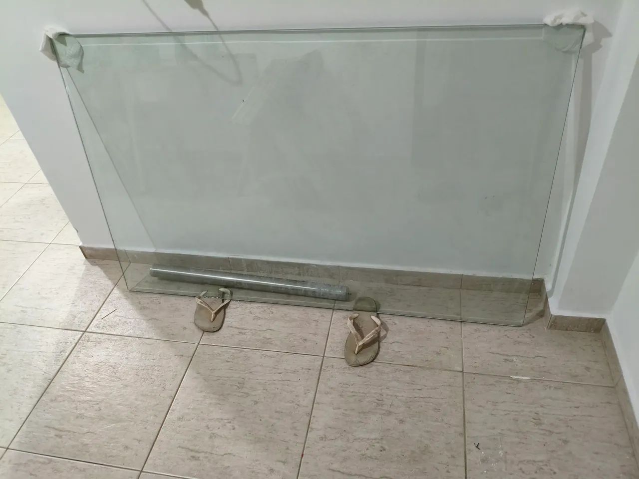Mesa de vidro temperado com suporte para parede - Foto 2
