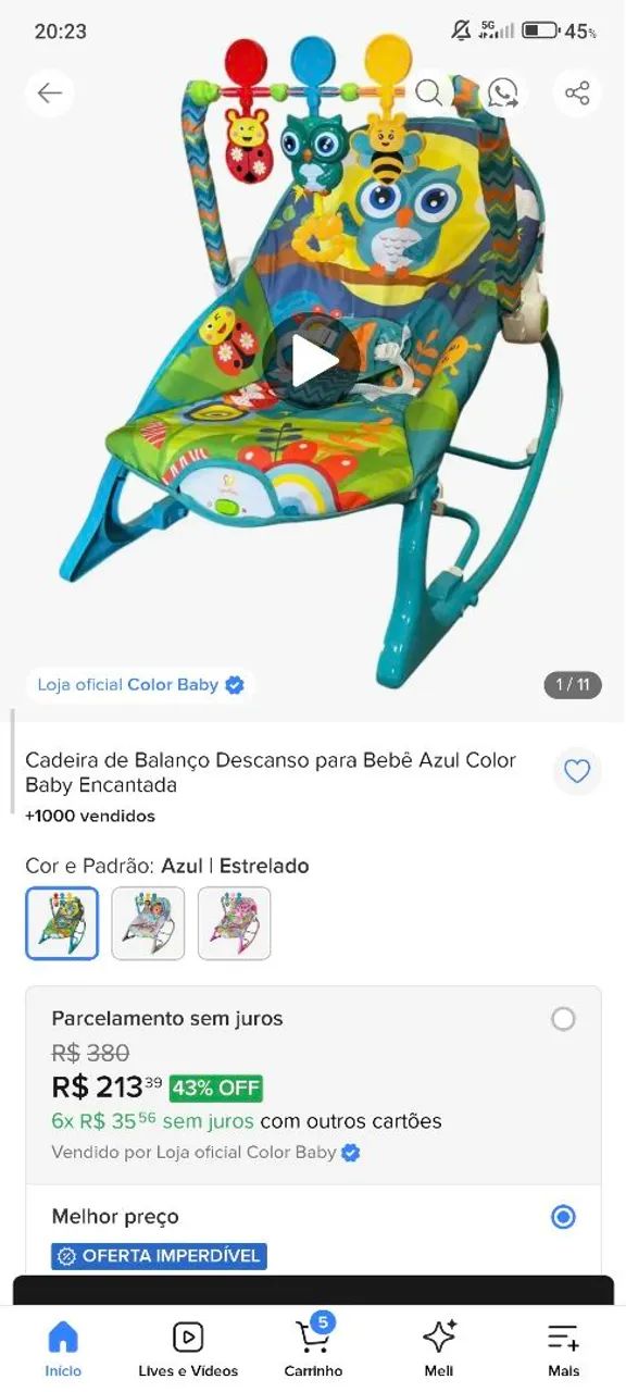 Cadeira balanço  - Foto 3