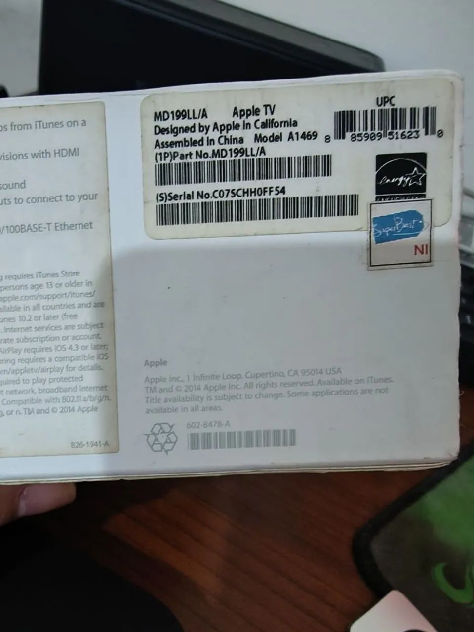 Apple TV 3ª Geração Original Completa na Caixa - A1469 - Foto 5