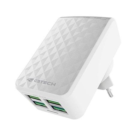 Carregador AC/USB Universal UC-420WH C3T Usb Com 4 Portas 4.2a Carregamento Rapido