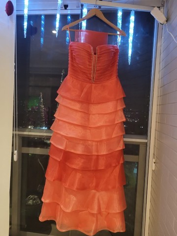 Vestido de Festas Laranja