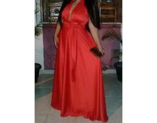Vestido esporte fino vermelho