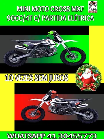 Mini Moto Cross MXF 110 CC - Verde - Motocross e Trilha