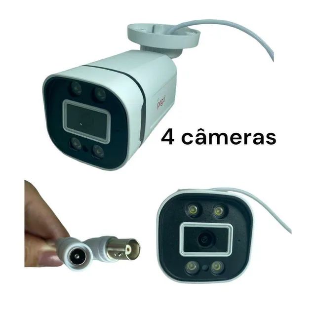 Kit 4 Câmeras + HVR 8 canais 5mp Pro Hd Visão Noturna Ípega Max KP-CA238  - Foto 3