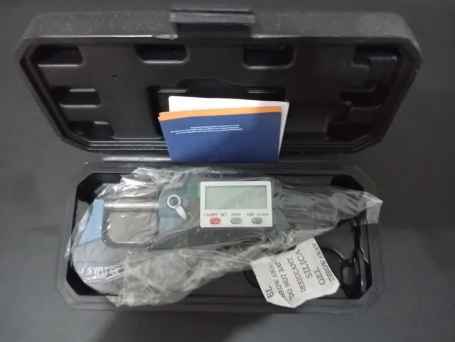Micrômetro milésimal externo Syntek digital precisão 0,001 igual Mitutoyo