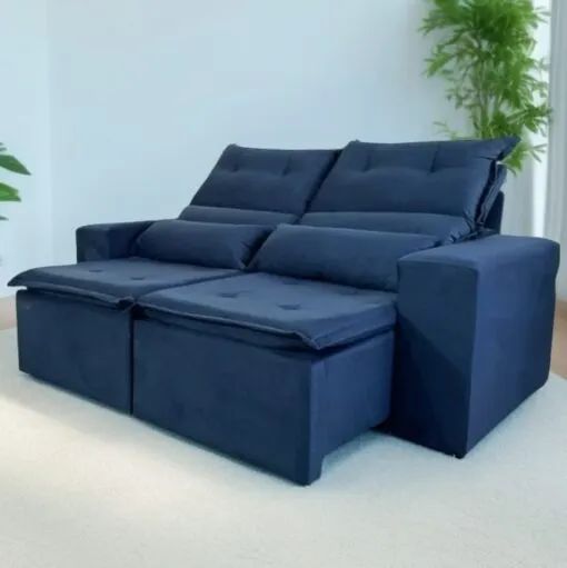 Pré Black Friday! Sofá Retrátil e Reclinável 400 190cm  - Tempo limitado. - Foto 5