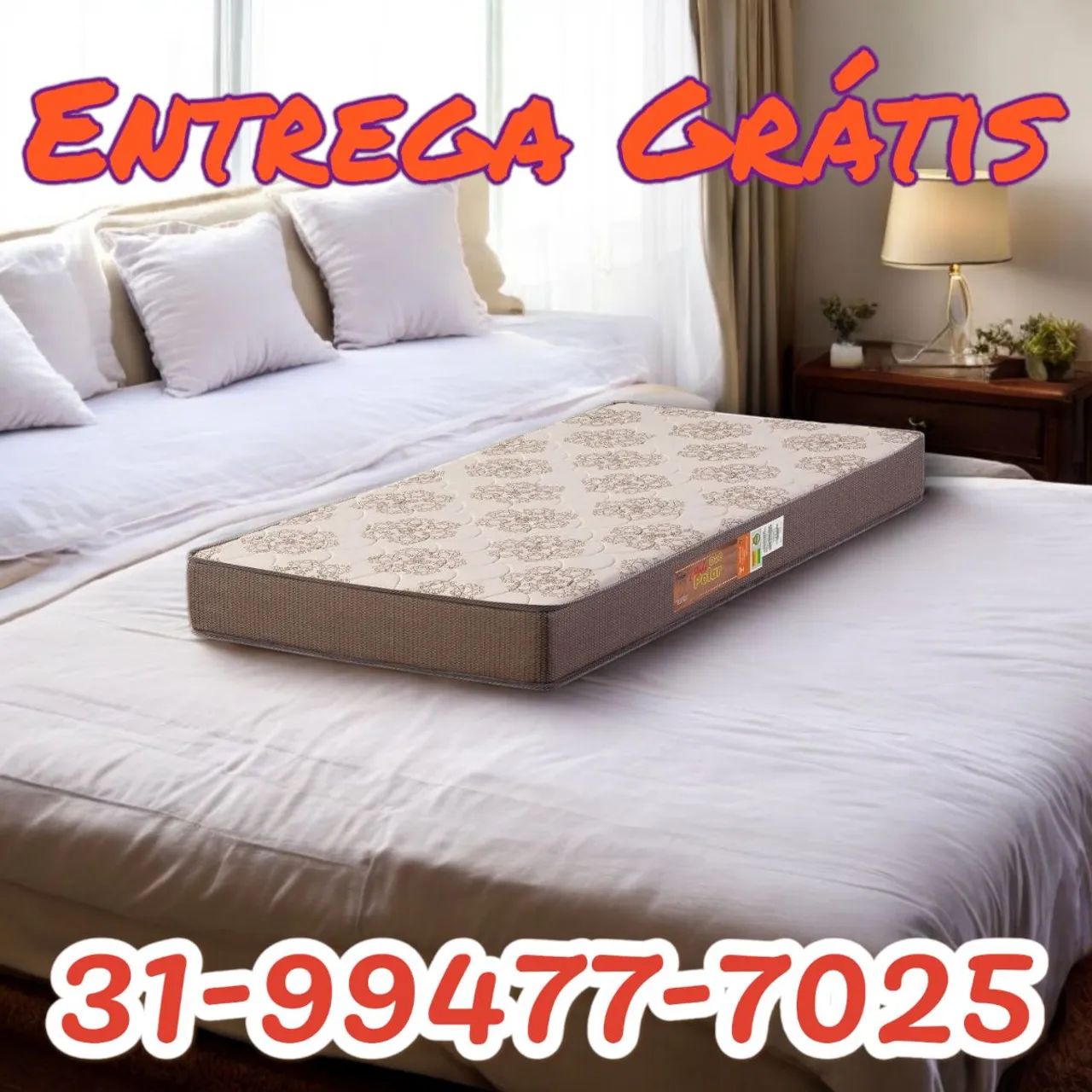 COLCHÃO SOLTEIRO COM ENTREGA GRÁTIS E IMEDIATA!!!64374973114755120