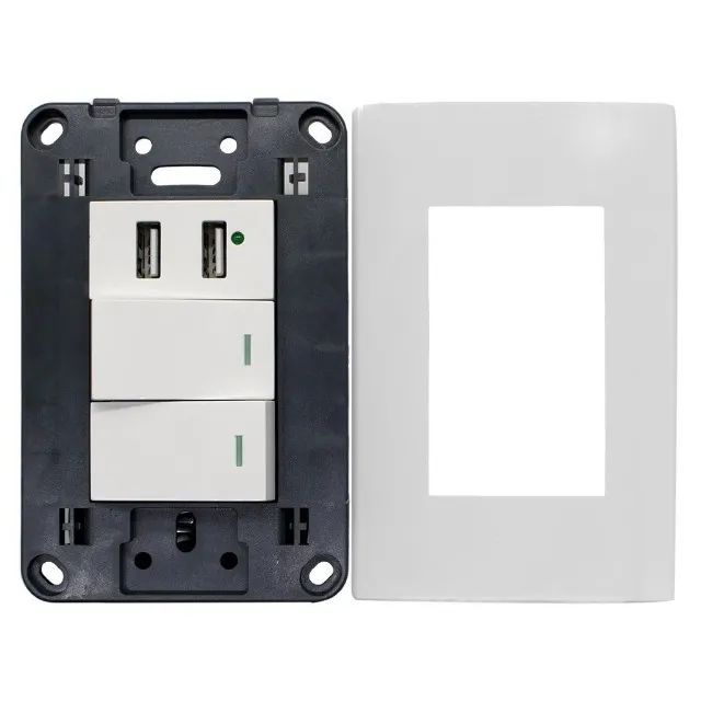 Interruptores De Parede Com 2 Entradas Usb - Foto 6